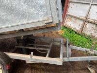 7' GALVANISED TIPPING CAR TRAILER - 44