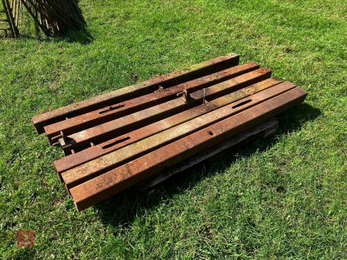 74'' X 4'' X 4'' BOX SECTION GATE POSTS
