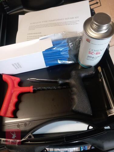 2 X TUBELESS TYRE REPAIR KITS