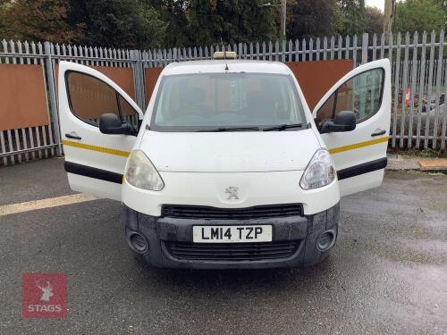 2014 PEUGEOT PARTNER 625 PROFESSION VAN