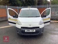 2014 PEUGEOT PARTNER 625 PROFESSION VAN