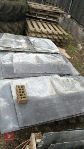 PALLET OF LARGE SLATES ABOUT 8 DEEP
