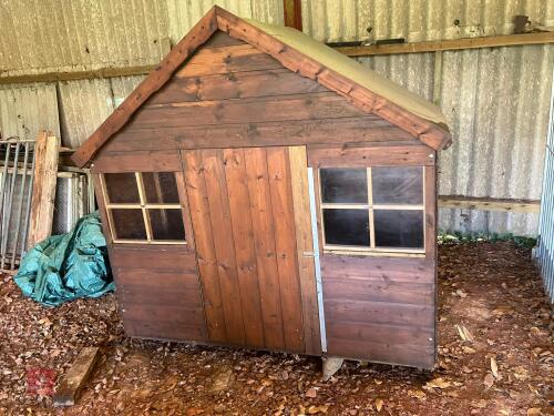 WOODEN GARDEN SHED