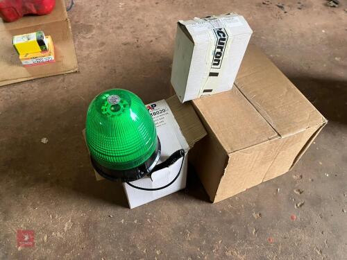 GREEN MEGNETIC BEACON & SEATBELT KIT