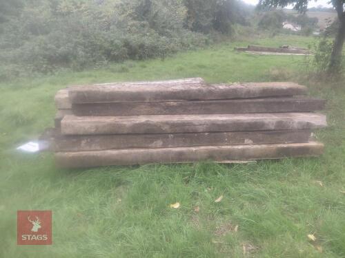12 RAILWAY SLEEPERS
