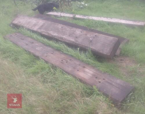 6 RAILWAY SLEEPERS