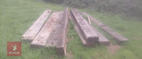 8 RAILWAY SLEEPERS