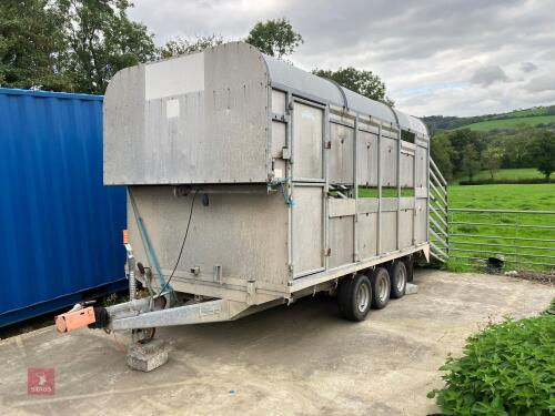12' GRAHAM EDWARDS LIVESTOCK TRAILER