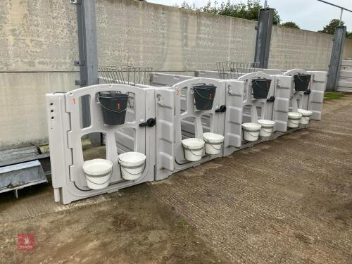 4 X AGRI-PLASTICS CALF PENS