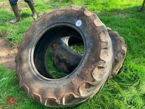 PAIR OF KLEBER 380/70 R24 TYRES (19)