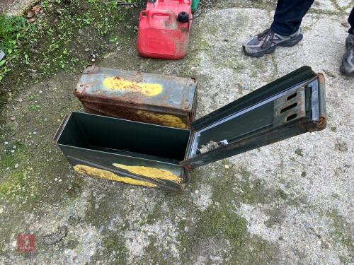 2 AMMUNITION BOXES