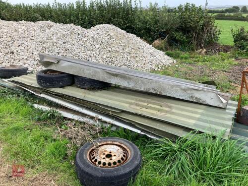 10 X 13' GREEN BOX PROFILE ROOF SHEETS