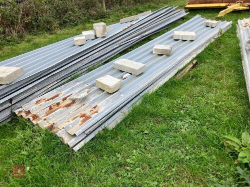 10 X 18' LONG ROOF SHEETS