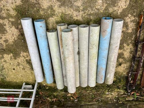 10 SOLID PLASTIC TUBES