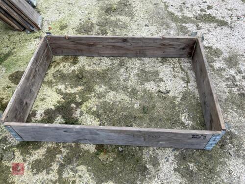 5 WOODEN PALLET BOX EXTENDERS