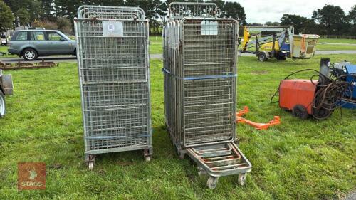 11 X CAGE TROLLIES ON CASTERS