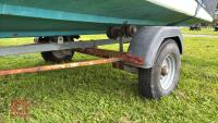 18' BOAT WITH STEEL TRAILER - 13