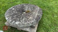 4' ROUND GRANITE MILL STONE - 5