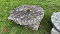 4' ROUND GRANITE MILL STONE - 6