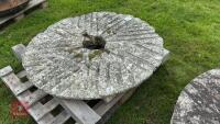 4' ROUND GRANITE MILL STONE TOP - 6
