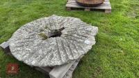 4' ROUND GRANITE MILL STONE TOP - 7