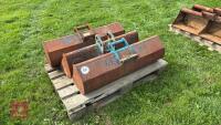 3 ASSORTED DIGGER GRADING BUCKETS
