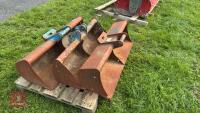 3 ASSORTED DIGGER GRADING BUCKETS - 4