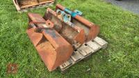 3 ASSORTED DIGGER GRADING BUCKETS - 8