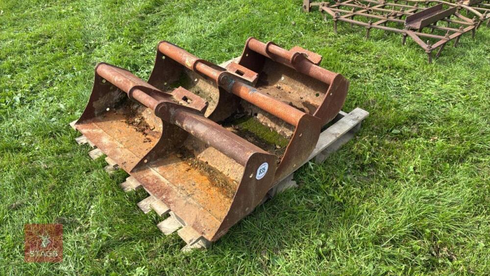 3 ASSORTED DIGGER BUCKERS