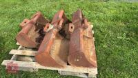 3 ASSORTED DIGGER BUCKERS - 5