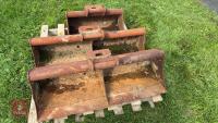 3 ASSORTED DIGGER BUCKERS - 9