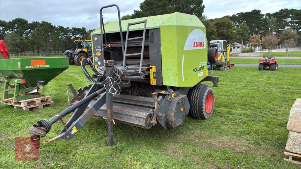 2011 CLAAS ROLLANT 374 ROUND BALER