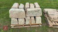 14 ASSORTED SIZED GRANITE QUIONS - 6