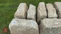 14 ASSORTED SIZED GRANITE QUIONS - 7