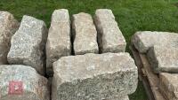 14 ASSORTED SIZED GRANITE QUIONS - 8