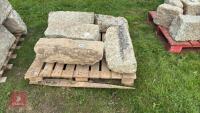 5 ASSORTED SIZED GRANITE QUIONS