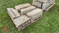 5 ASSORTED SIZED GRANITE QUIONS - 3