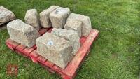 8 ASSORTED SIZED GRANITE QUIONS - 2