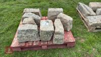 8 ASSORTED SIZED GRANITE QUIONS - 4