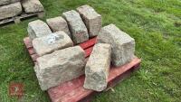 8 ASSORTED SIZED GRANITE QUIONS - 5