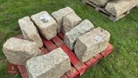 8 ASSORTED SIZED GRANITE QUIONS - 7