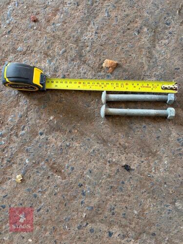 QTY OF 15CM GALVANISED ROOFING BOLTS