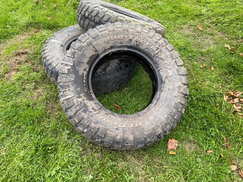 3 X BF GOODRICH OFF ROAD TYRES