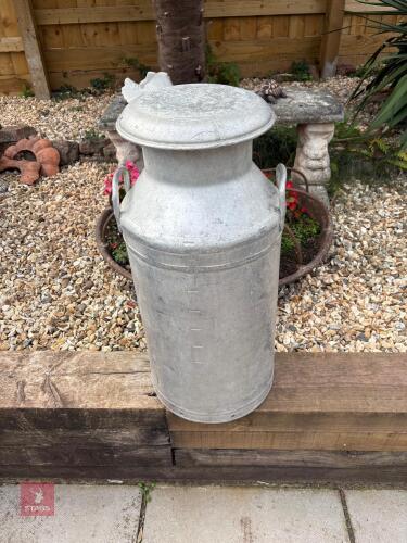 10 GALLON ALUMINIUM MILK CHURN