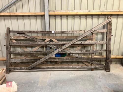 PAIR OF WOODEN GATES (88)