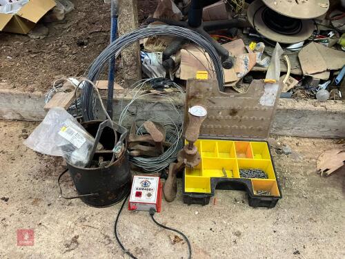WIRE, GATE FITTINGS & FENCER (23)