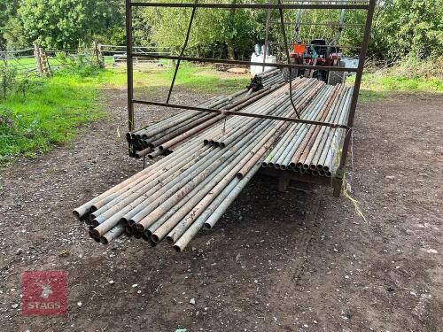 ASSORTED SCAFFOLDING POLES & FIXINGS