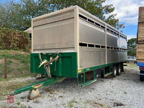 BAILEY 2 DECK 27' LIVESTOCK TRAILER