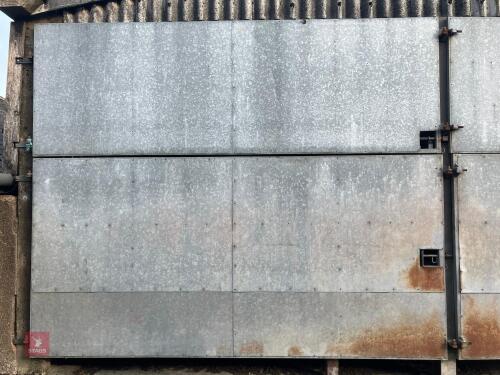 PAIR OF 12' 4'' DOUBLE SHEETED DOORS
