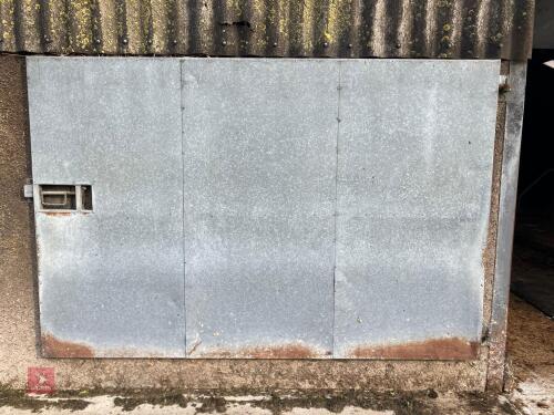 9' X 6' GALVANISED SHEETED DOOR